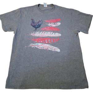 Chicken Feather Shirt. Large